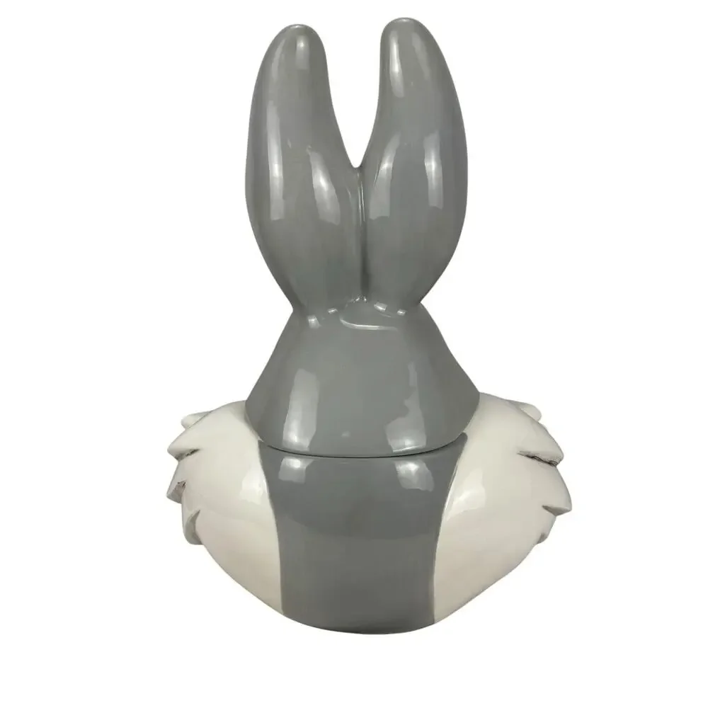 vintage 1990s Warner Bros. Looney Tunes Bugs Bunny ceramic cookie jar